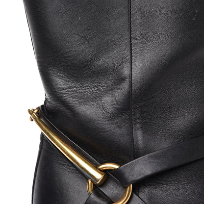 Gucci Calfskin Tess Horsebit Ankle Boots 41 Black 8 of 11