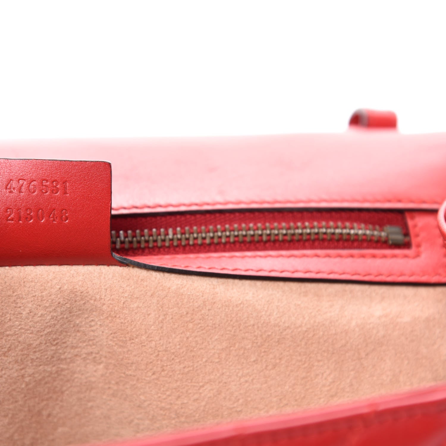 Gucci Calfskin Bamboo Trapuntata Queen Margaret Top Handle Bag Mystic White Hibiscus Red 9 of 10