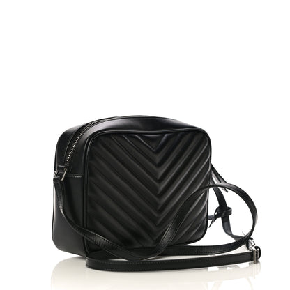 Saint Laurent Calfskin Matelasse Monogram Lou Camera Bag Black 3 of 10