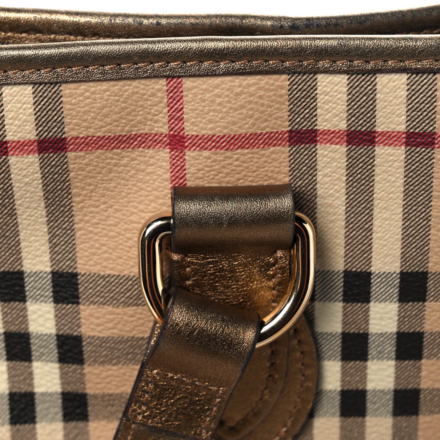 Haymarket Check Medium Regent Tote Gold