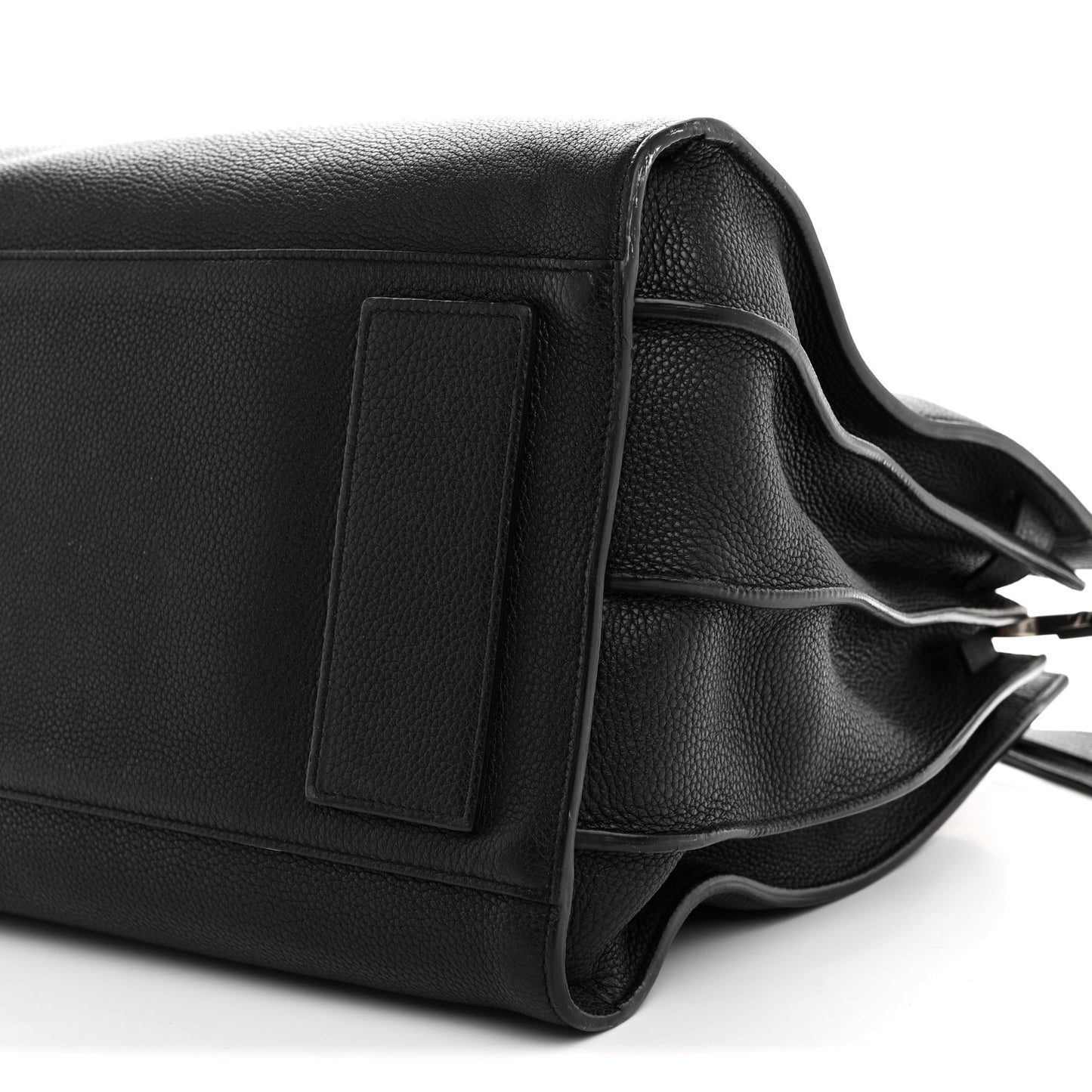 Grained Calfskin Large Souple Sac De Jour Black