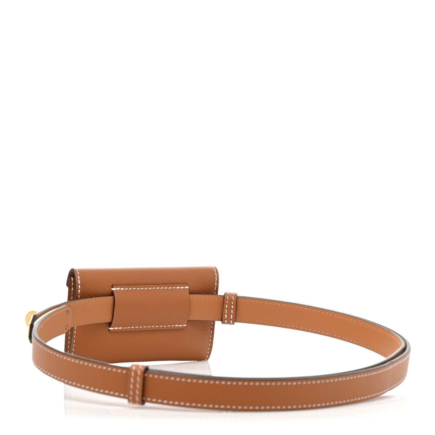 Hermes Epsom Kelly Pocket Belt Gold 3 of 8