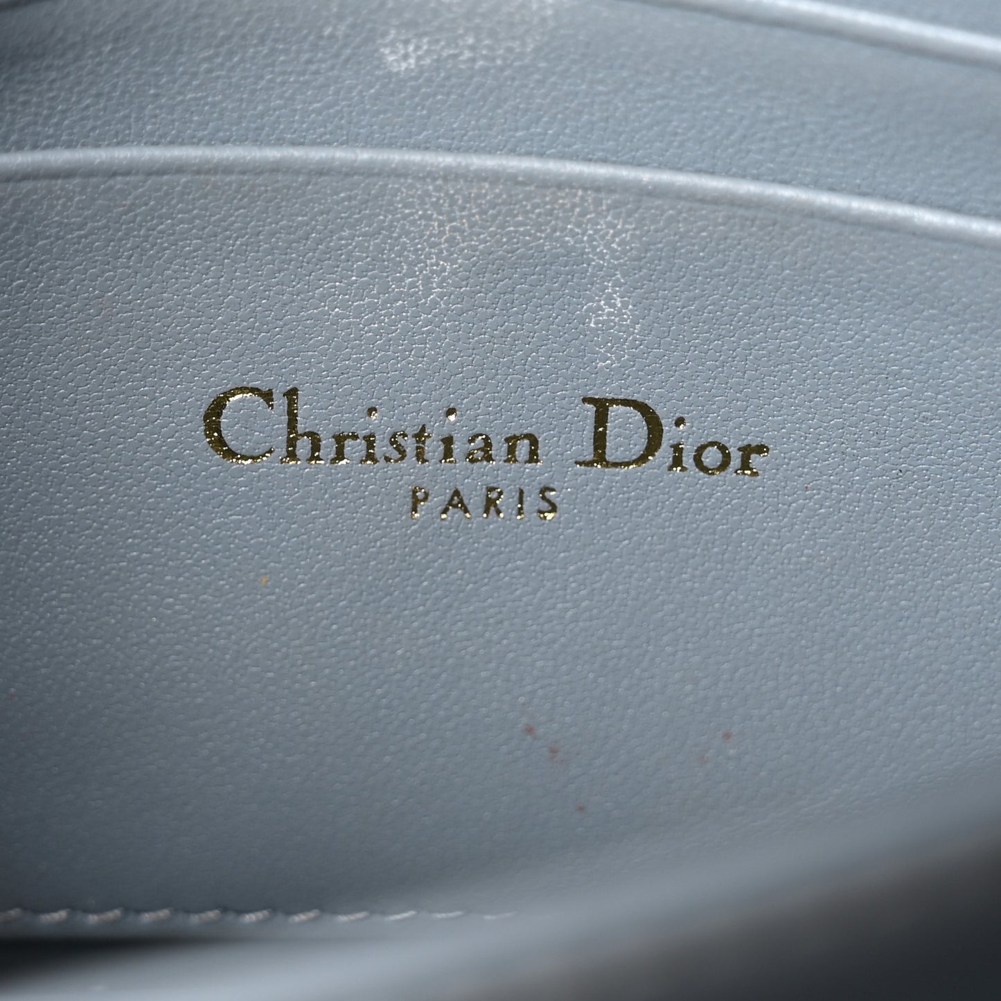Lambskin Cannage Mini My Dior Top Handle Clutch Cloud Blue