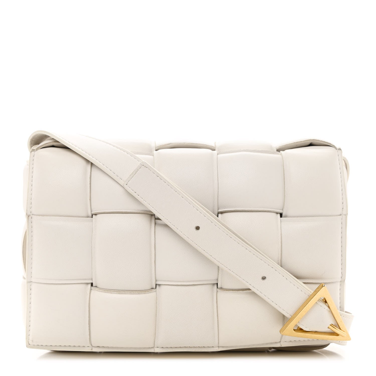 Bottega Veneta Nappa Maxi Intreccio Padded Cassette Crossbody Bag Chalk 1 of 12
