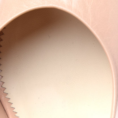 Chanel Lambskin Pearl Peep Toe Pumps 41 Light Beige 11 of 16