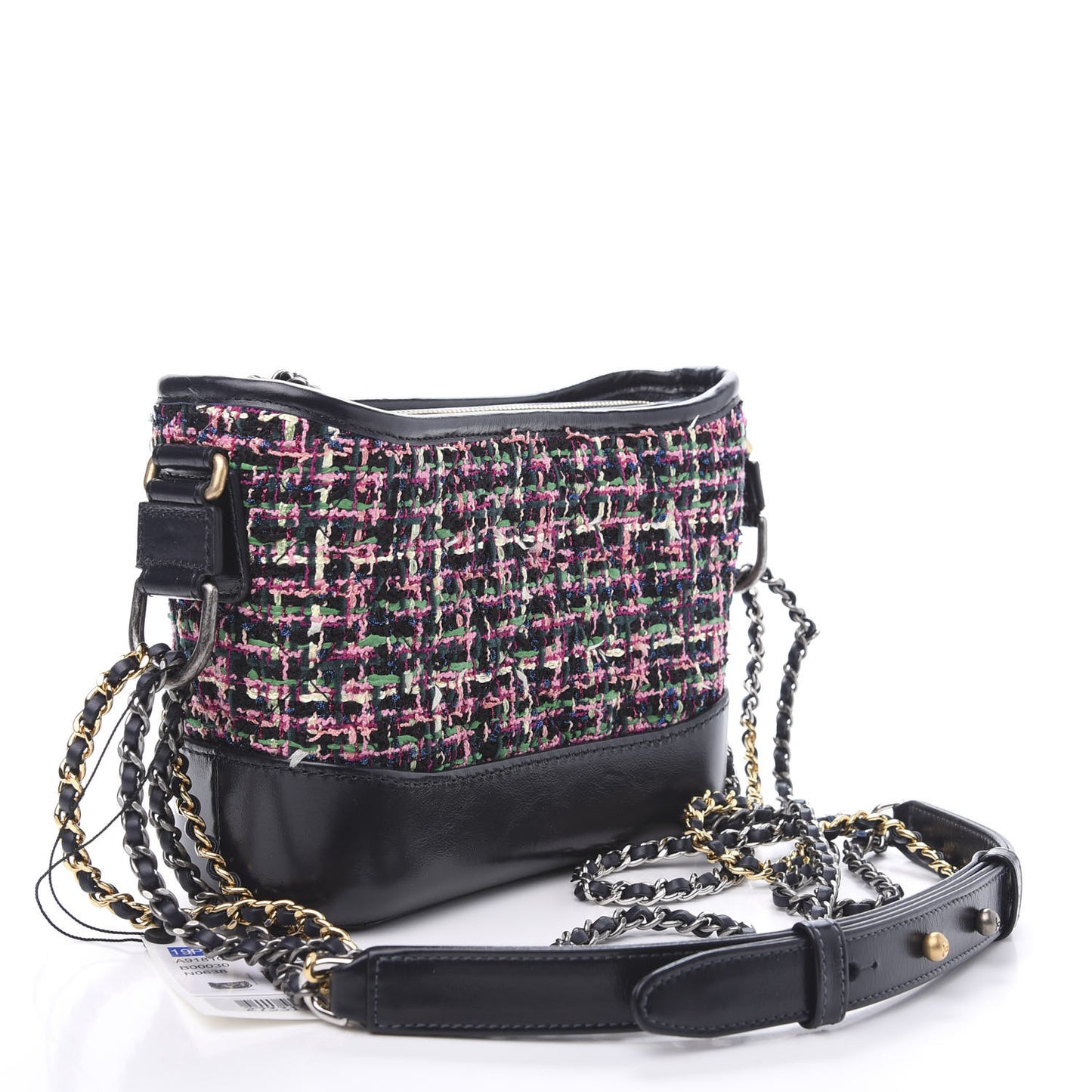 Tweed Calfskin Small Gabrielle Hobo Multi