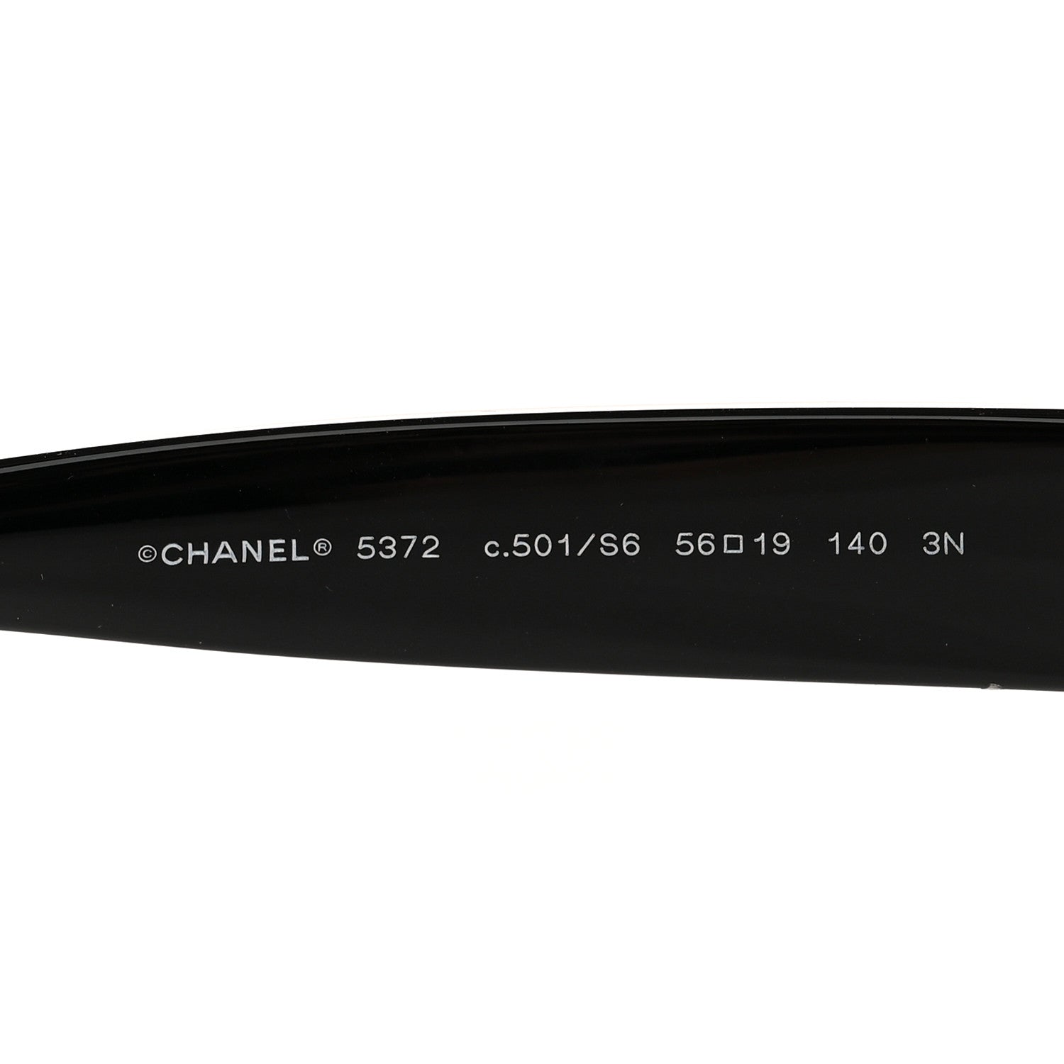 Chanel Oval CC Sunglasses 5372 Black 5 of 8