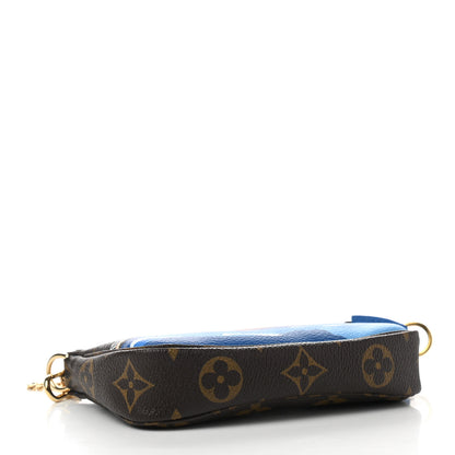 Louis Vuitton Monogram 2019 Christmas Animation Mini Venice Pochette Accessories Blue 4 of 7