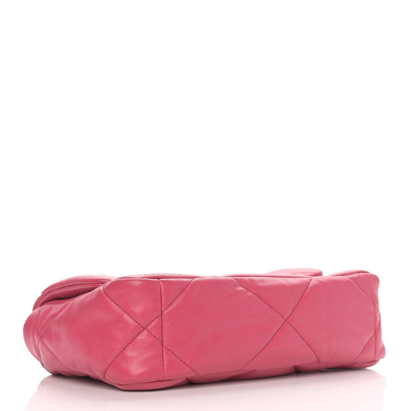 Lambskin Quilted Medium Chanel 19 Flap Dark Pink