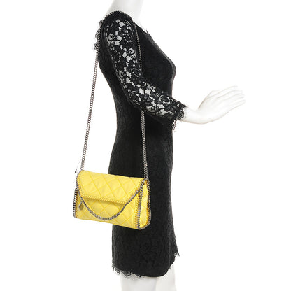 Stella McCartney Shaggy Deer Quilted Mini Falabella Canary 2 of 9
