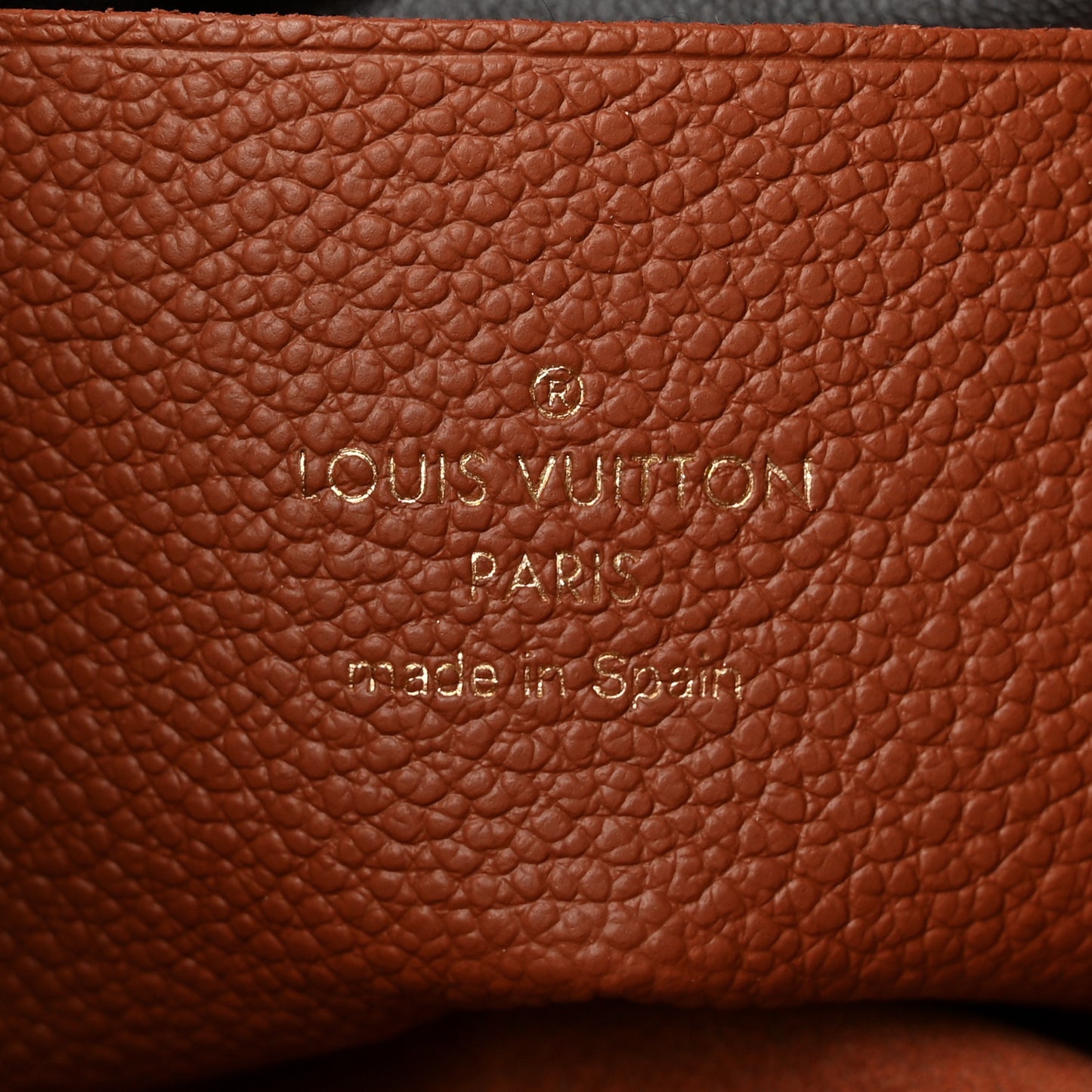 Empreinte Monogram Giant Double Zip Pochette Caramel