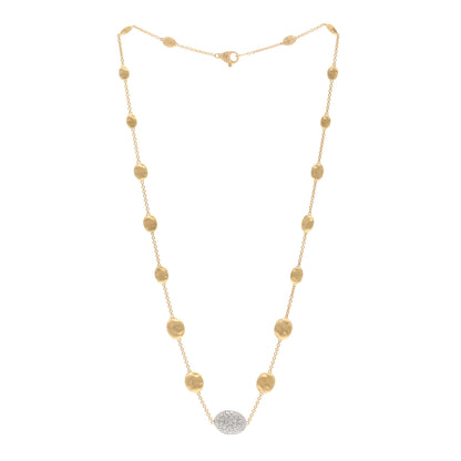 Marco Bicego 18K Yellow Gold Diamond Siviglia Graduated Necklace 3 of 5