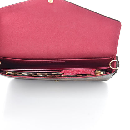 Louis Vuitton Monogram Pochette Felicie Chain Wallet Fuchsia 7 of 13