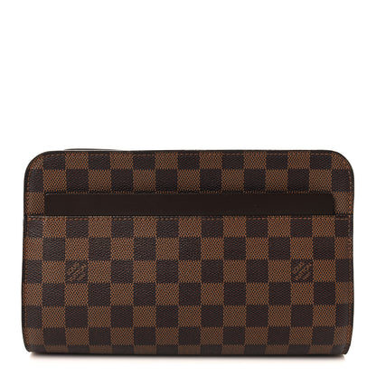 Louis Vuitton Damier Ebene Pochette Saint Louis Clutch 1 of 6