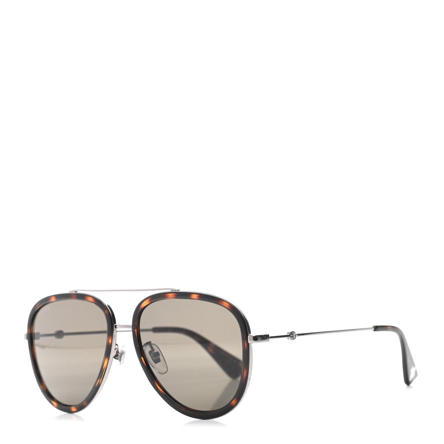 Gucci Acetate Aviator Sunglasses GG0062S Tortoise 1 of 7