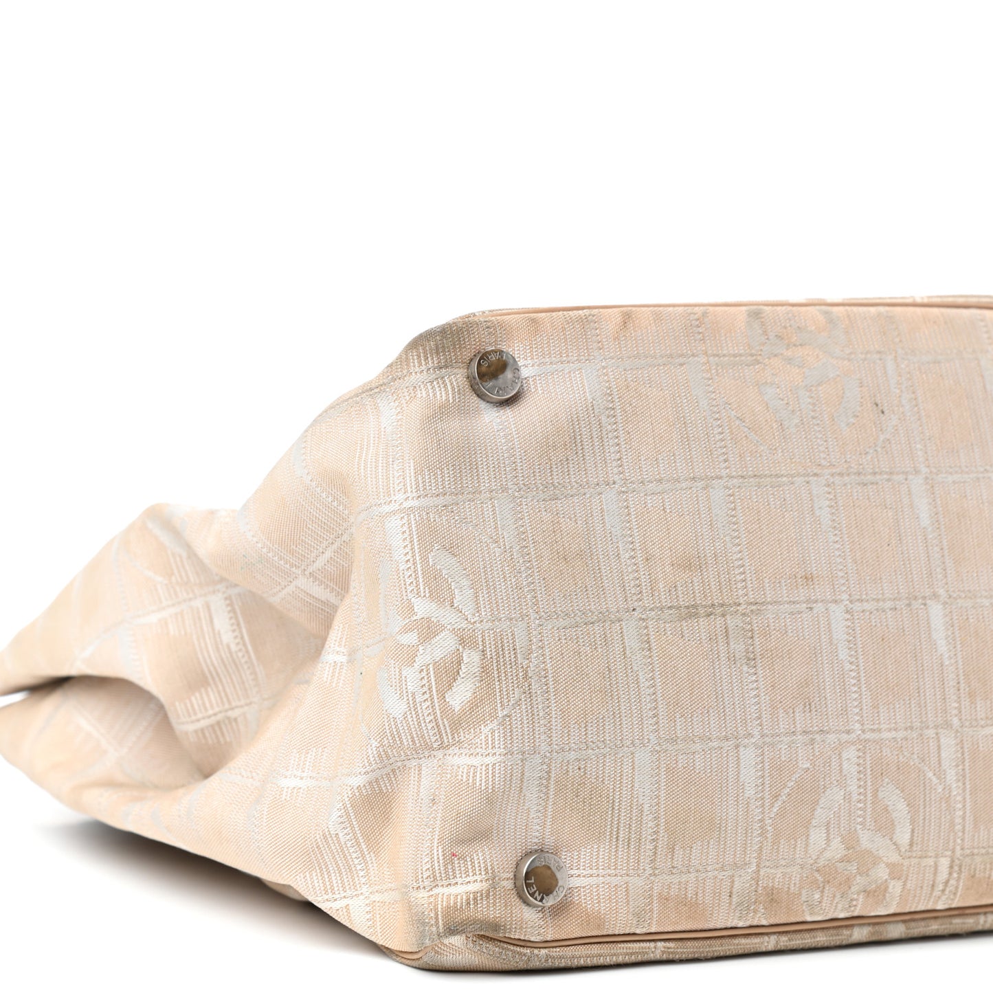 Nylon Medium Travel Tote Beige