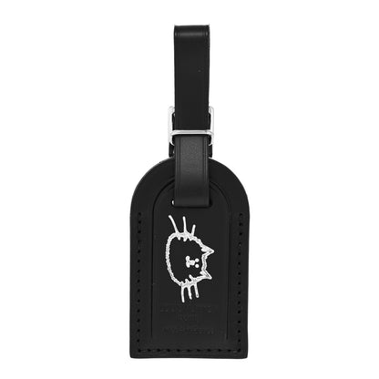 Louis Vuitton Calfskin Catogram Luggage Tag Black 1 of 3