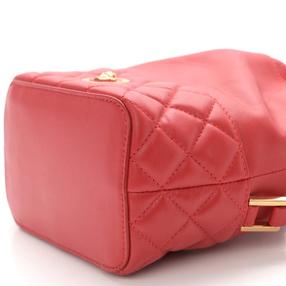Versace Nappa Quilted Medusa Bucket Bag Red 9 of 11