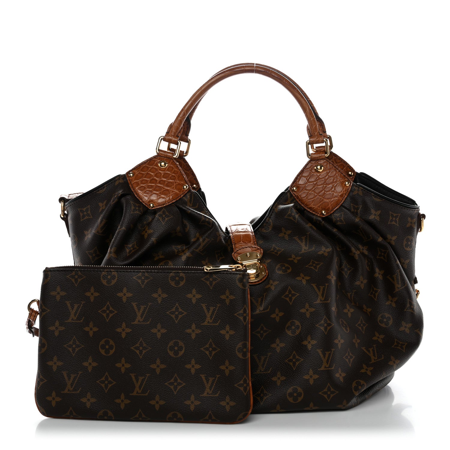 Louis Vuitton Monogram Alligator Trim Mahina XL 3 of 11