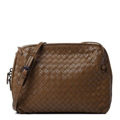 Bottega Veneta Nappa Intrecciato Nodini Crossbody Messenger Noce 1 of 4