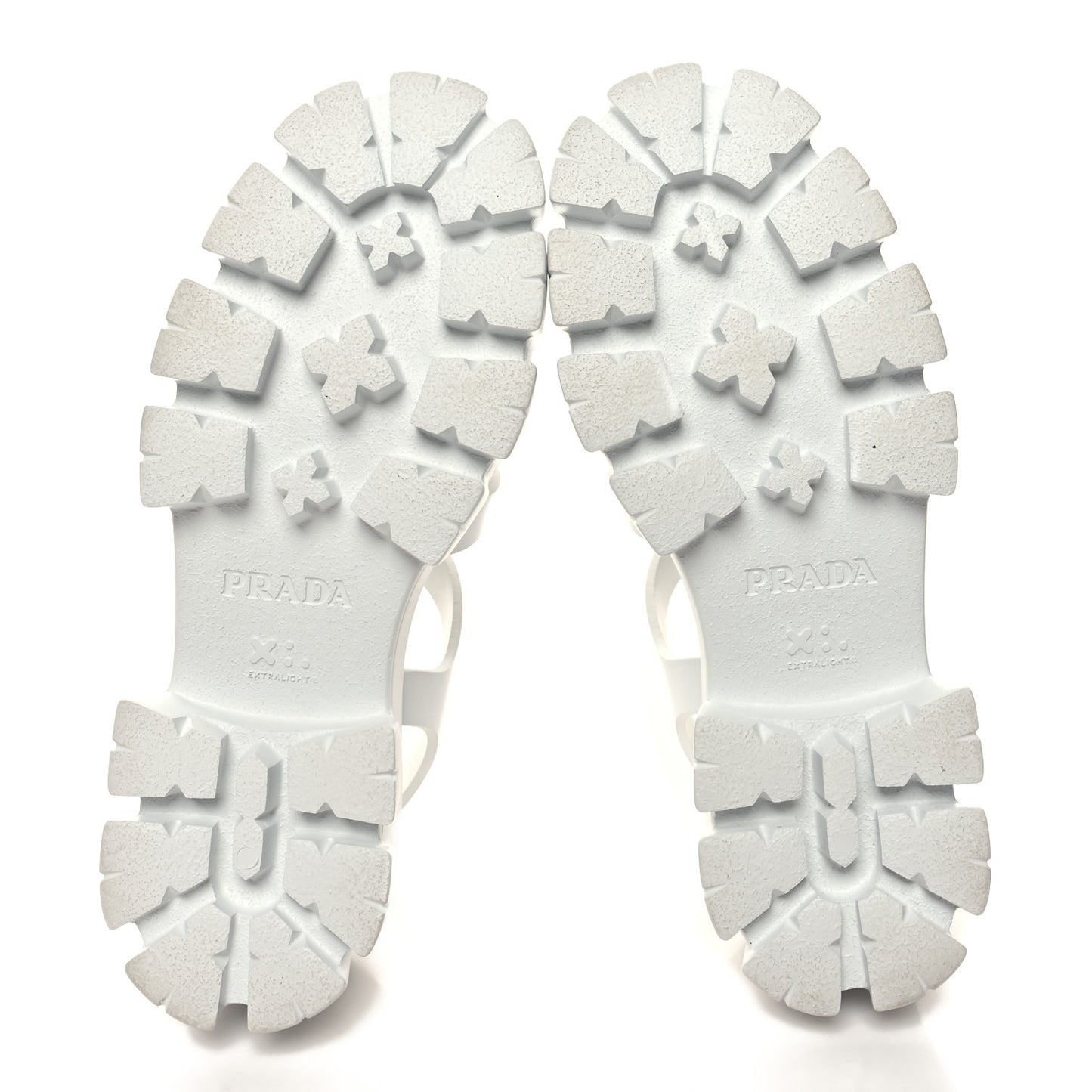 Foam Rubber Metal Triangle Logo Monolith 55mm Cage Sandals 41 White