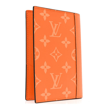 Louis Vuitton Taigarama Passport Cover Tangerine 3 of 6