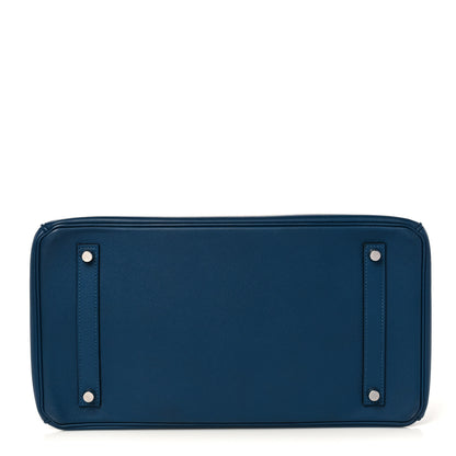 Hermes Epsom Birkin 35 Bleu Izmir 6 of 36