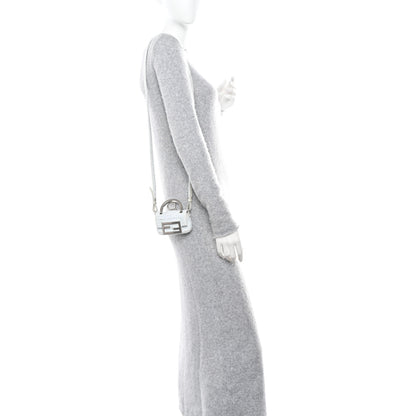 Fendi X MARC JACOBS Bleached Denim Logo Baguette Charm Off White 2 of 12