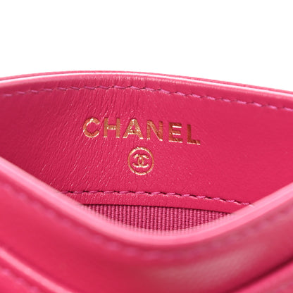 Chanel Caviar Quilted Card Holder Pink 6 of 8