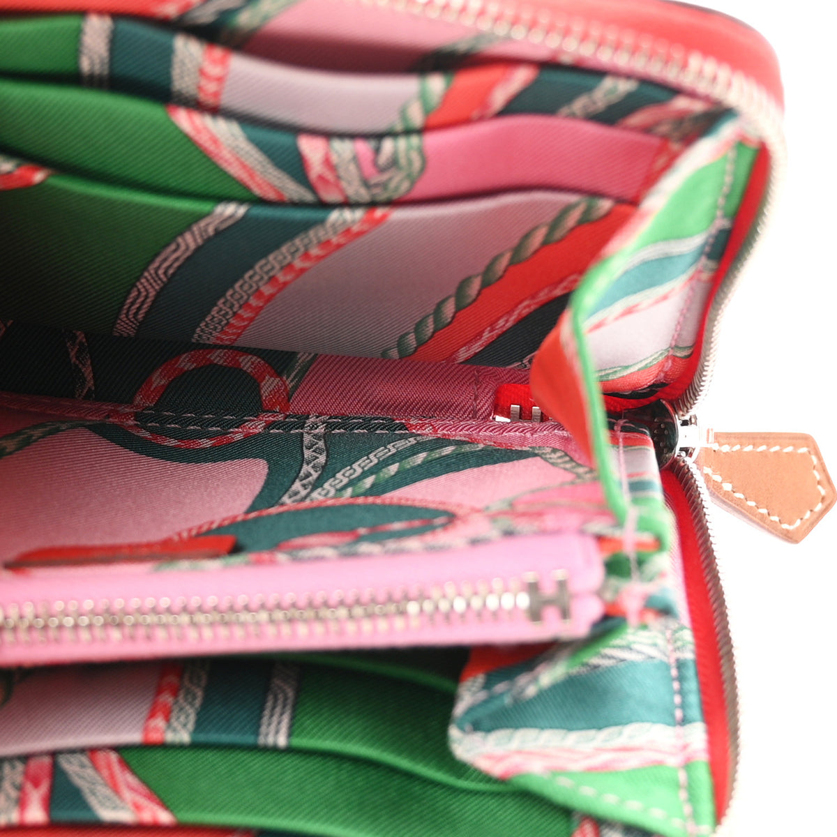 Hermes Epsom Silk'In Compact Wallet Capucine 5 of 8