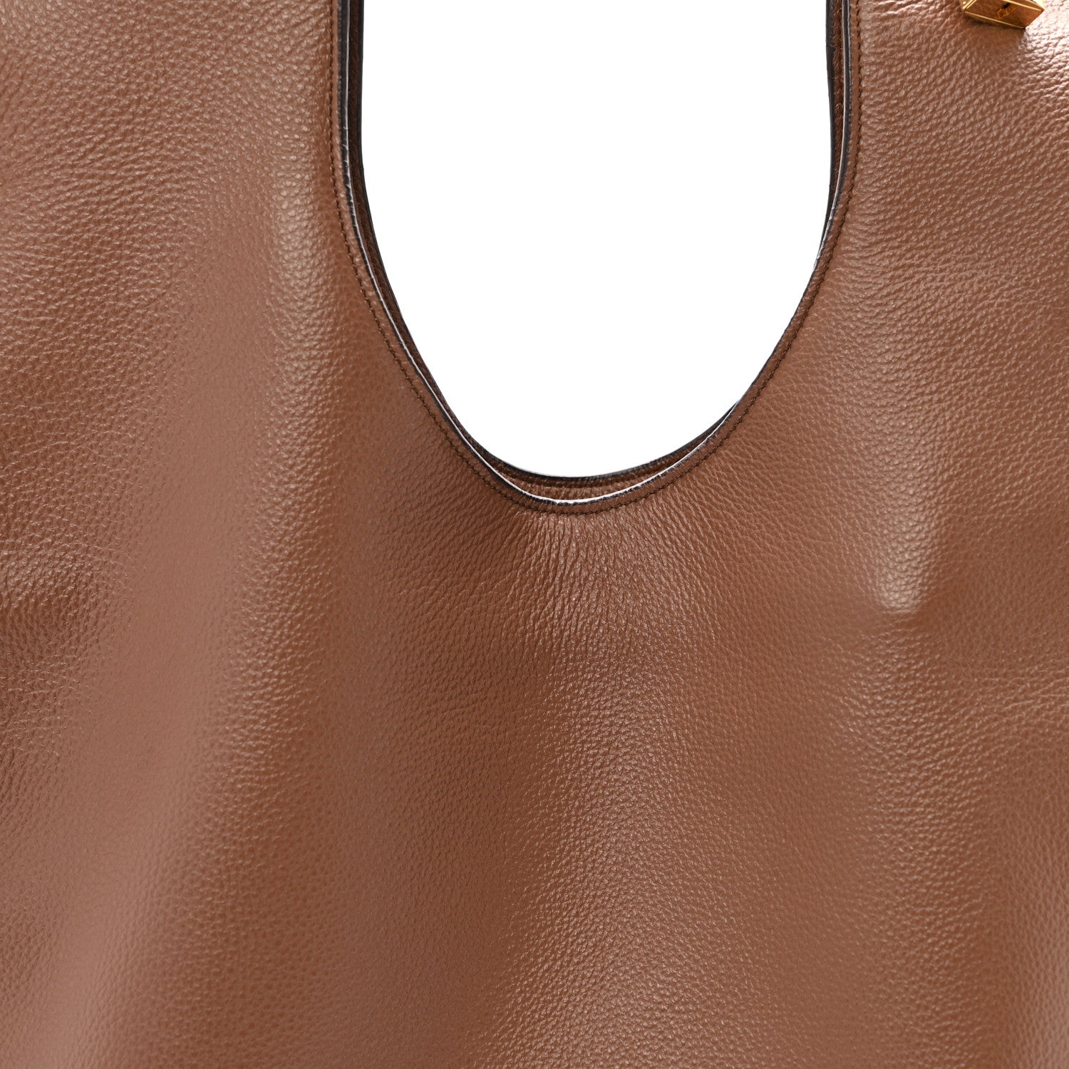 Tom Ford Ramskin Large Alix Padlock Zip Shoulder Bag Brown 1839831