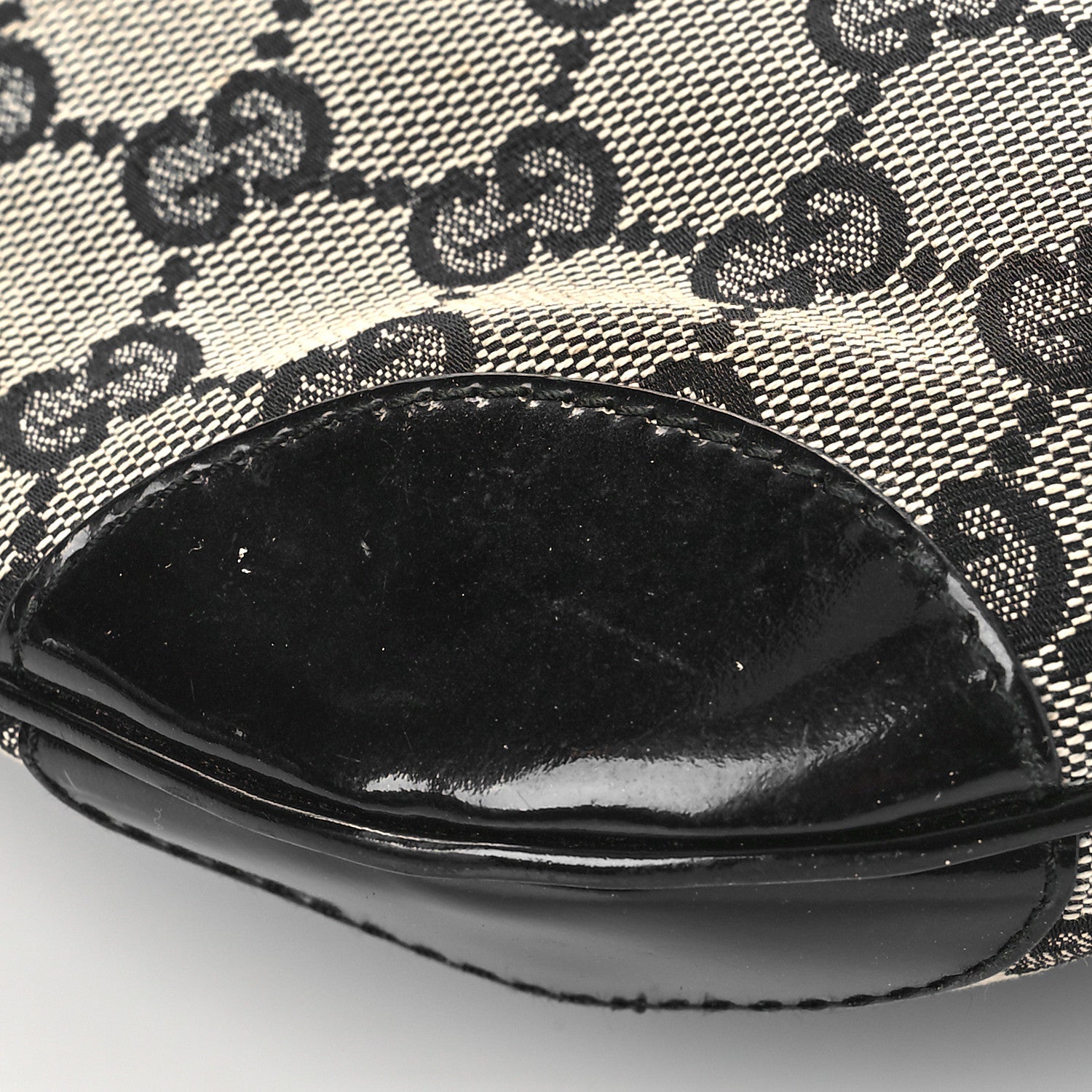 Gucci Monogram Patent Small Hobo Black 8 of 9