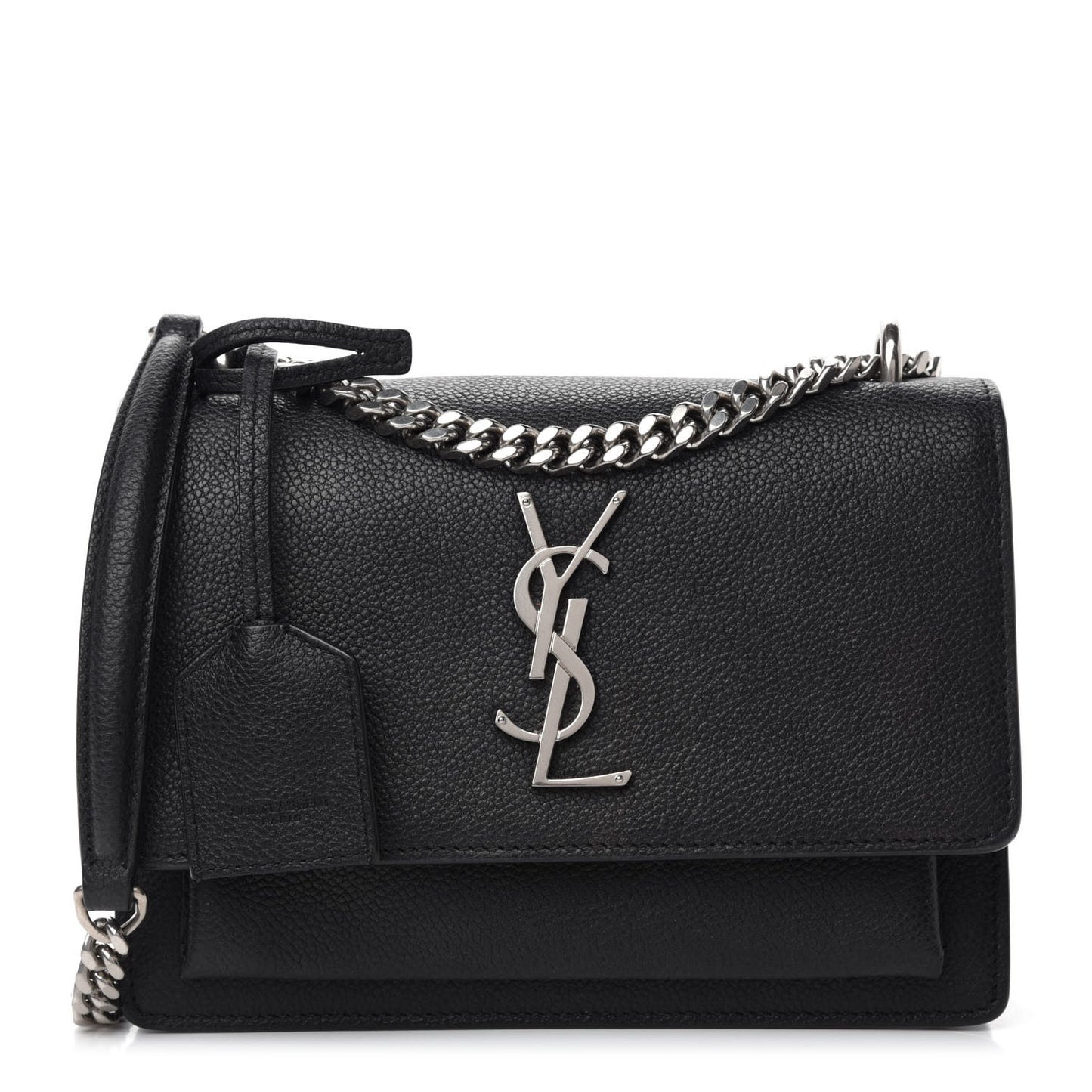 Grained Calfskin Small Monogram Sunset Black