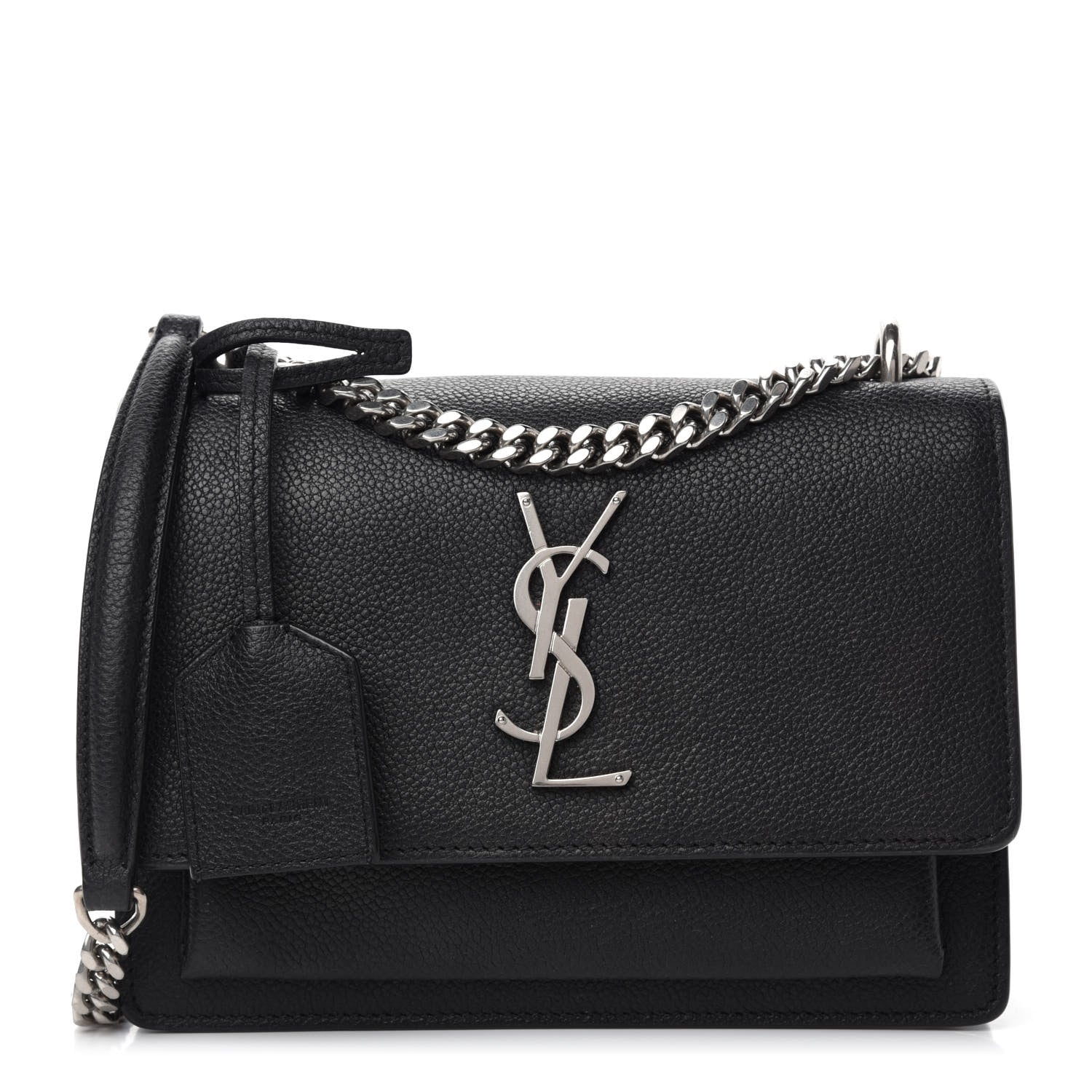 Saint Laurent Grained Calfskin Small Monogram Sunset Black 1 of 10