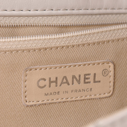 Chanel Calfskin Stitched Large Expandable Flap Bag White 6 of 7