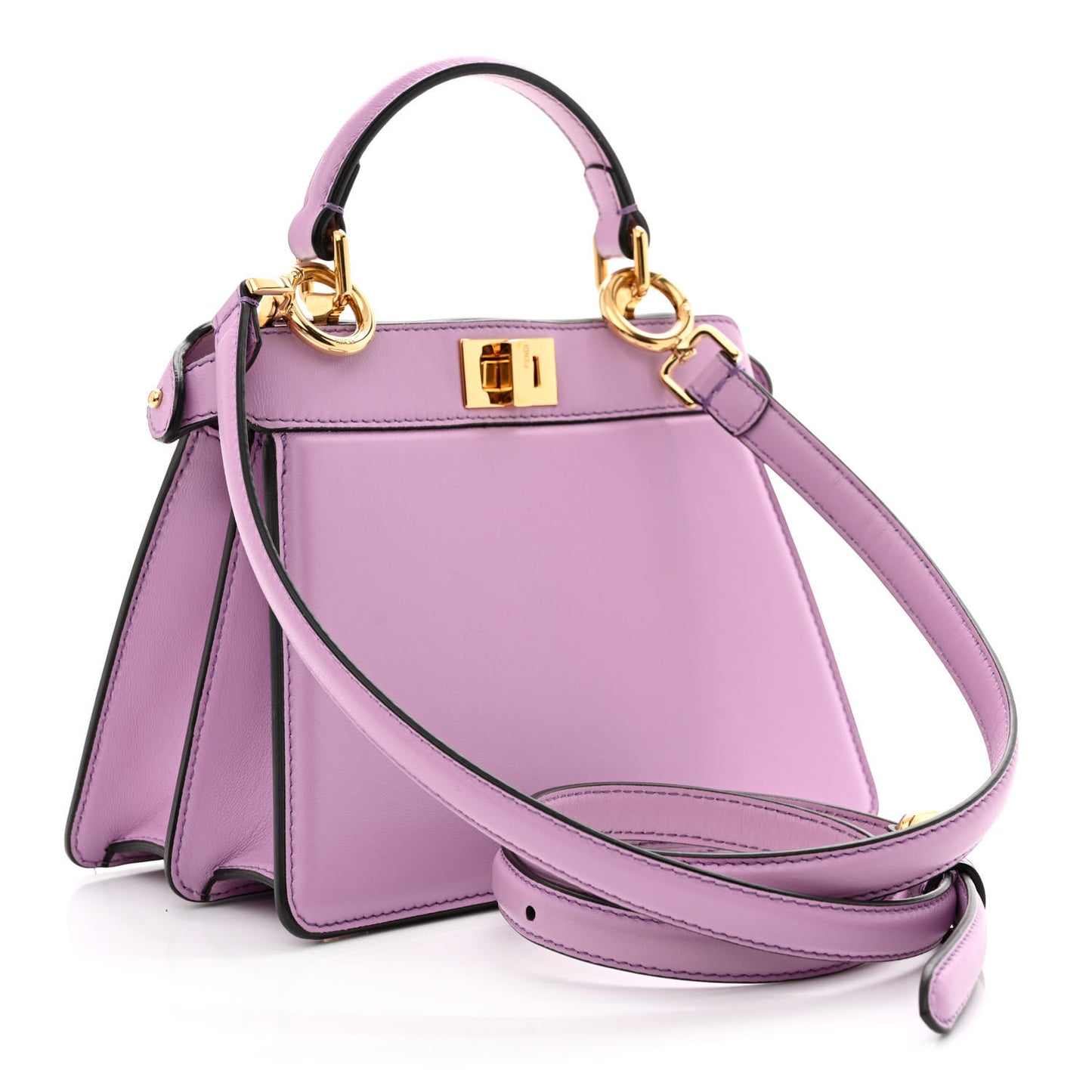 Shiny Nappa Petite Peekaboo I SEE U Satchel Violetta