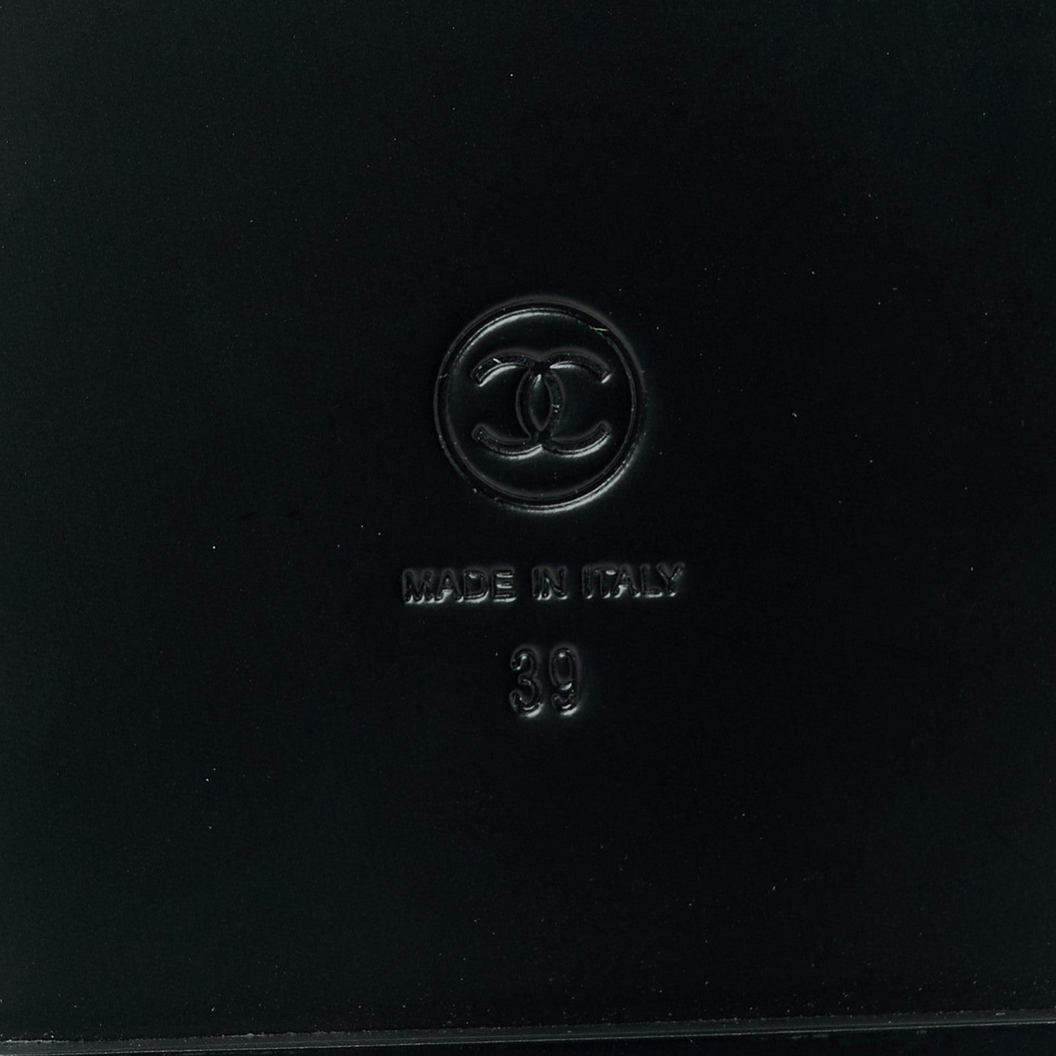 Chanel Grained Calfskin Velcro Dad Sandals 39 Black 8 of 9