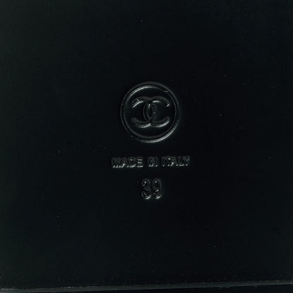 Chanel Grained Calfskin Velcro Dad Sandals 39 Black 8 of 9