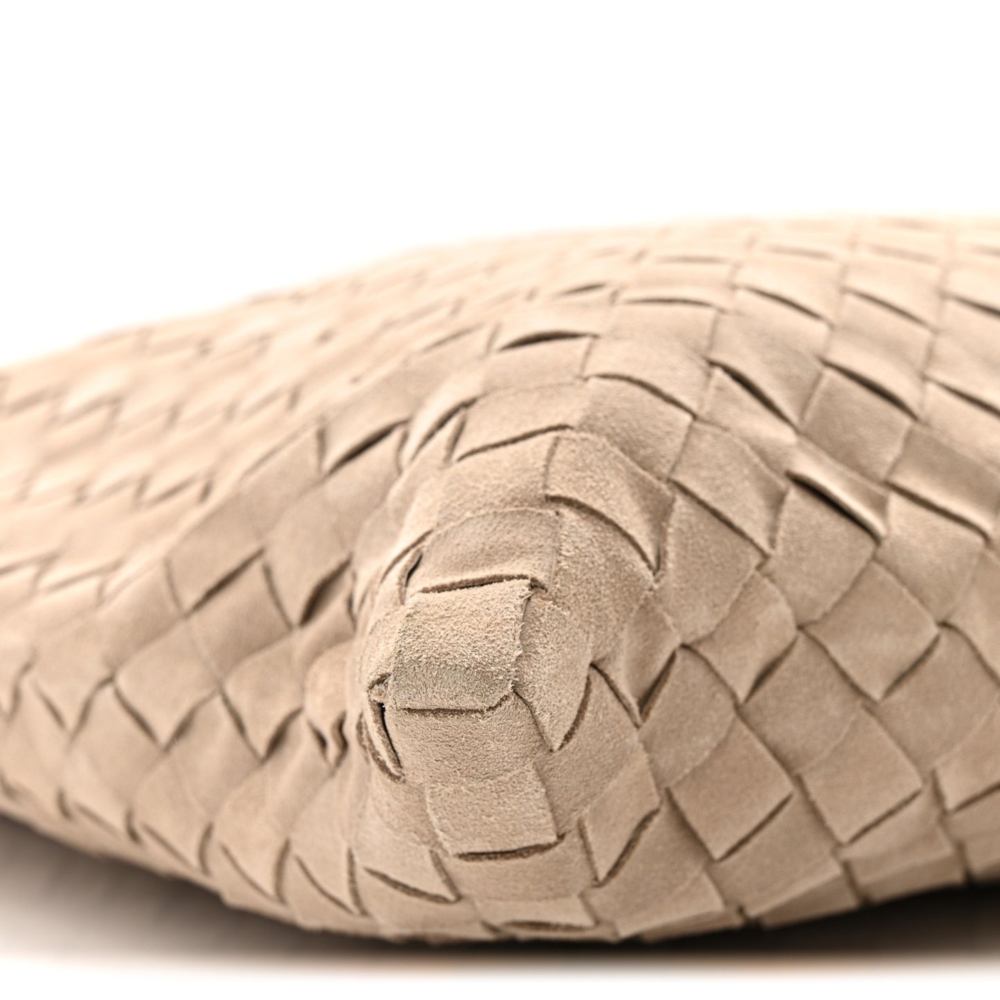 Suede Intrecciato Large Hop Mastice
