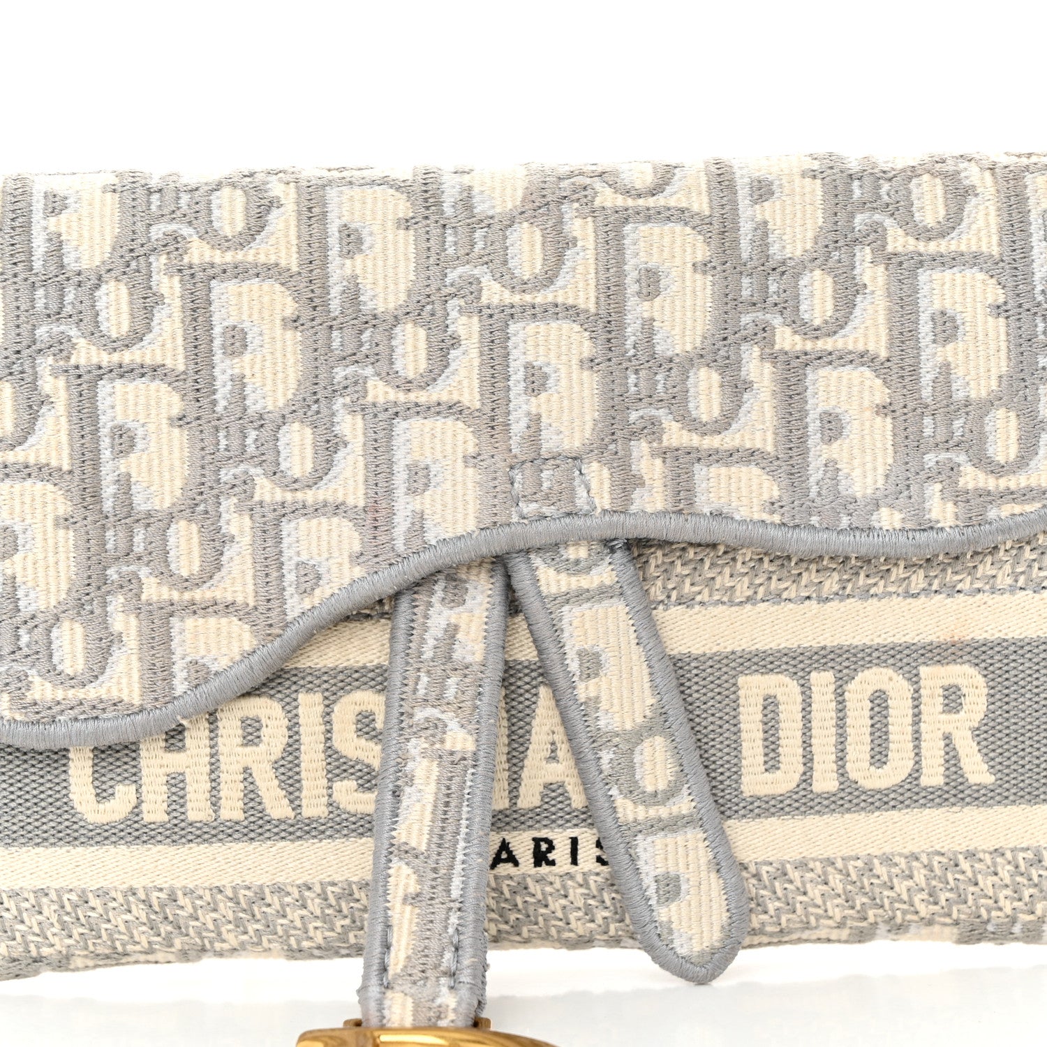 Christian Dior Oblique Saddle Belt Bag Grey 8 of 11