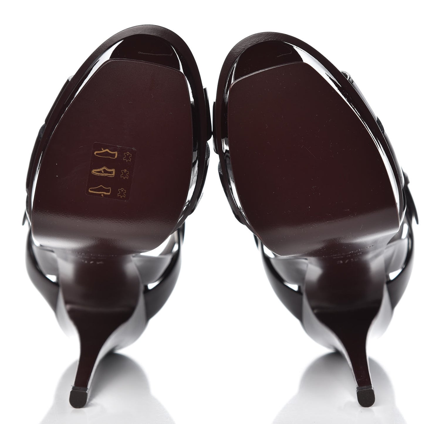 Vitello Vernice Tribute 105 Platform Sandals 37.5 Amaranto