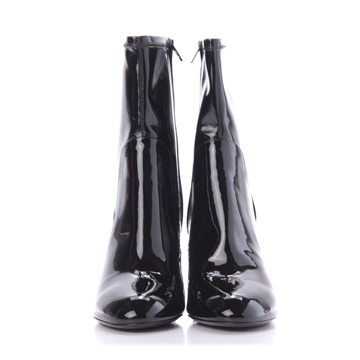Louis Vuitton Patent Uniformes Silhouette Ankle Boots 41 Black 2 of 9