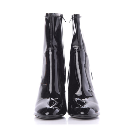 Louis Vuitton Patent Uniformes Silhouette Ankle Boots 41 Black 2 of 9