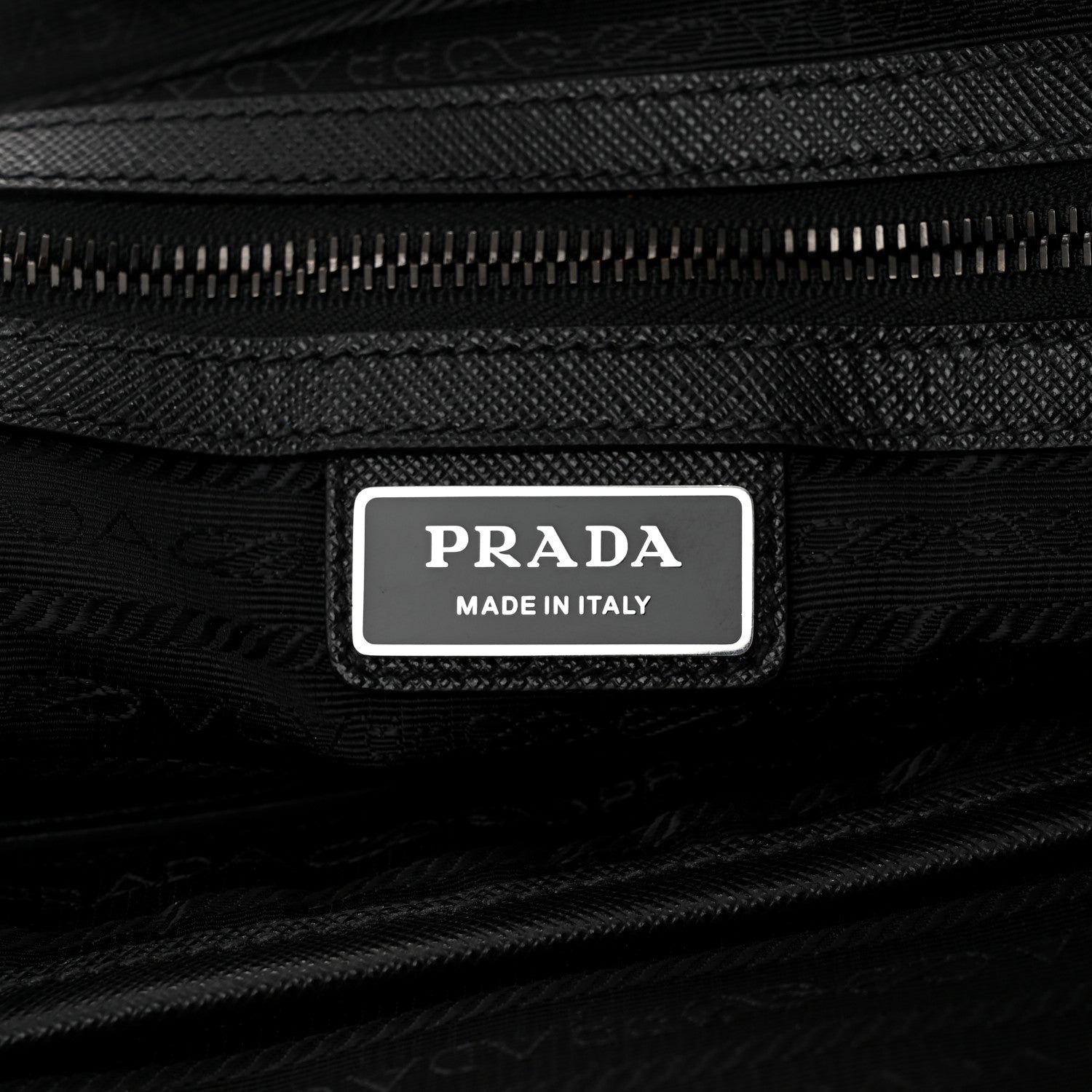 Prada Tessuto Nylon Saffiano Briefcase Black 7 of 11
