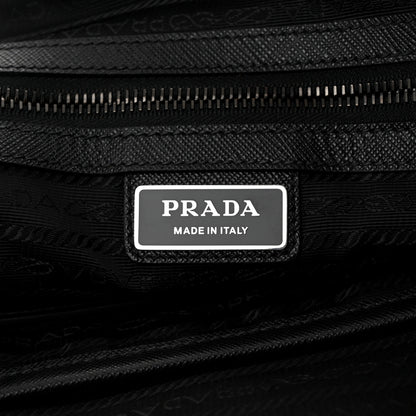 Prada Tessuto Nylon Saffiano Briefcase Black 7 of 11