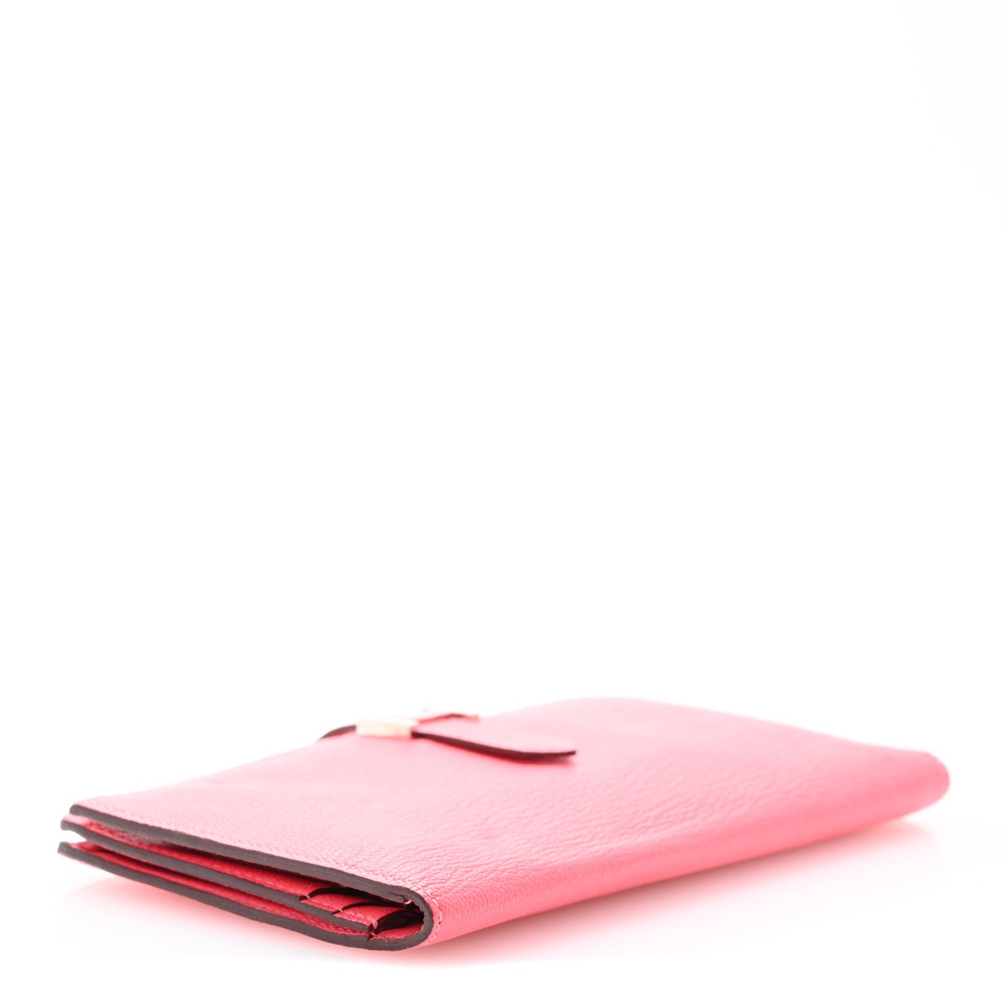 Chevre Mysore Bearn Gusset Wallet Rose Lipstick