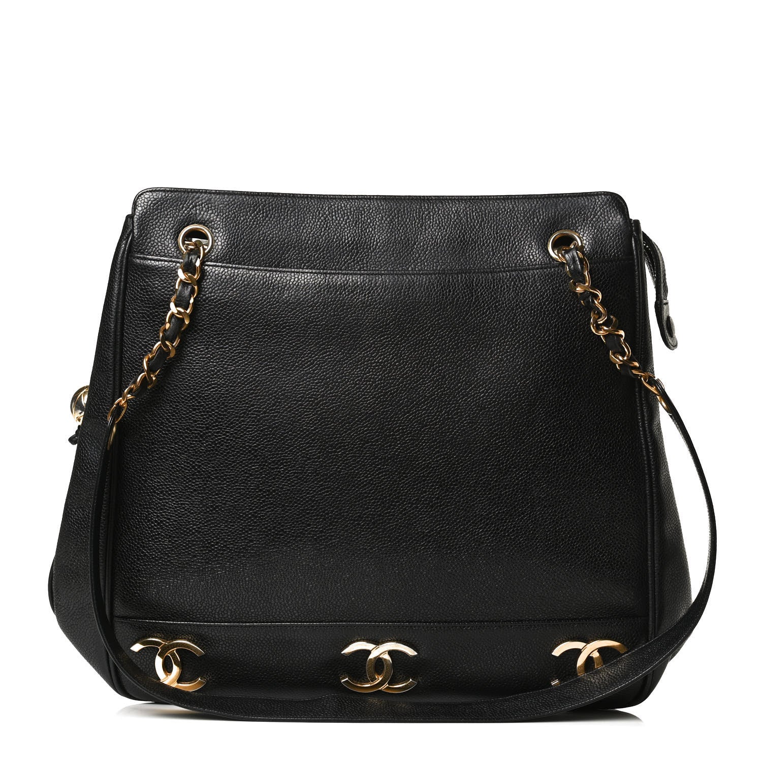 Chanel Caviar CC Shoulder Bag Black 2 of 16