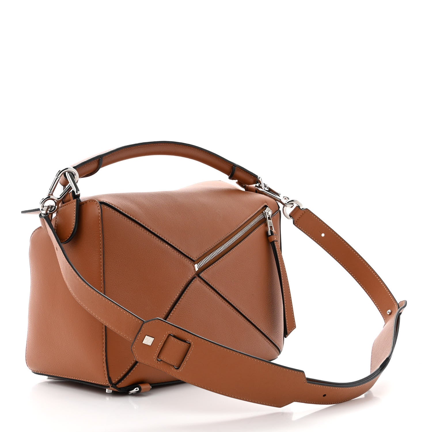 Loewe Calfskin Medium Puzzle Bag Tan 3 of 12
