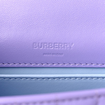 Burberry Lambskin Quilted Small Lola Bag Soft Violet 6 of 11