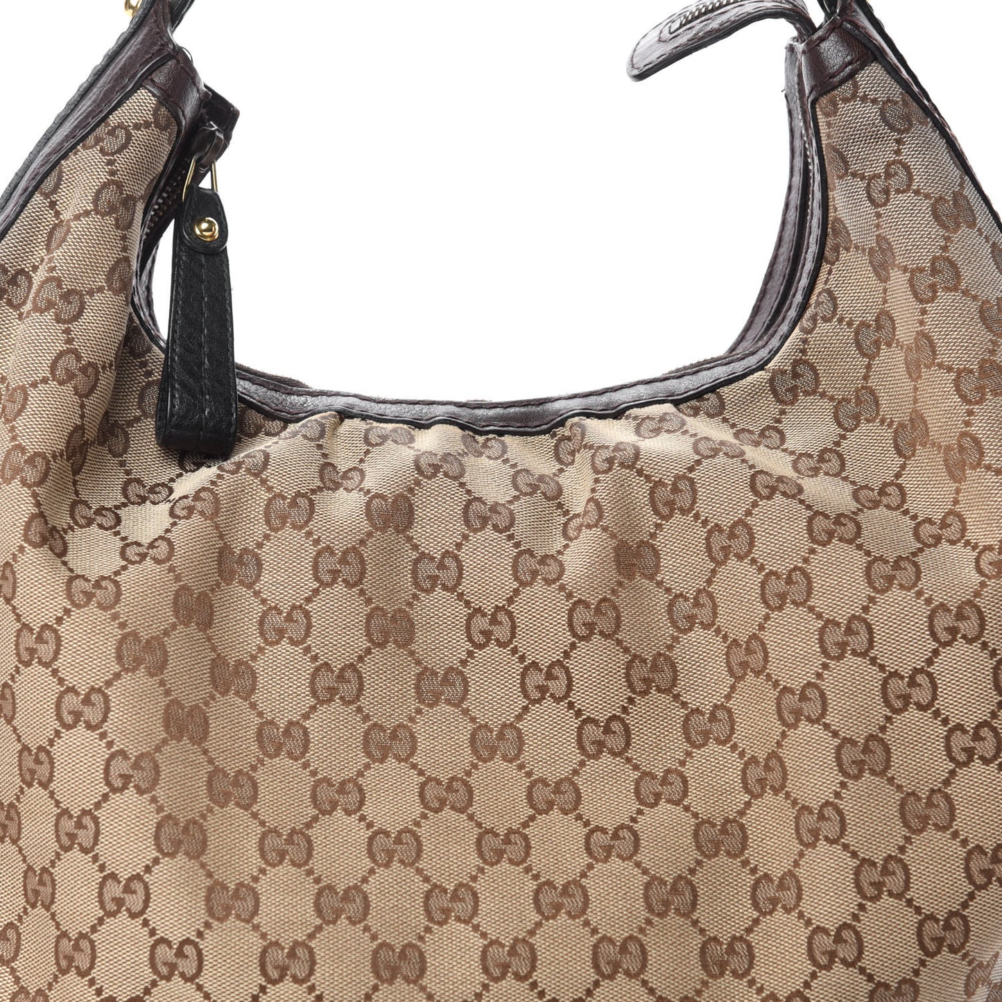 Monogram Medium Interlocking Hobo Dark Brown